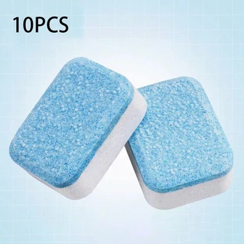 

10Pcs Effervescent Tablet Dishwasher Deep Cleaner Special for Multi Effect Siemens Fangtai Haier Dishwasher Suitable