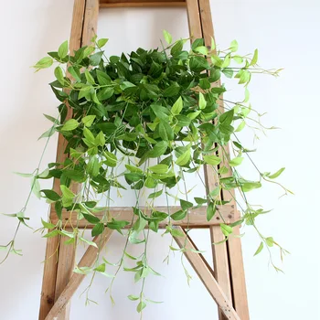 

Model Clematis Leaf Honeysuckle Leaves Home Wedding Decoration Silk Flower Wall Hangers Rattan Model Leaves
