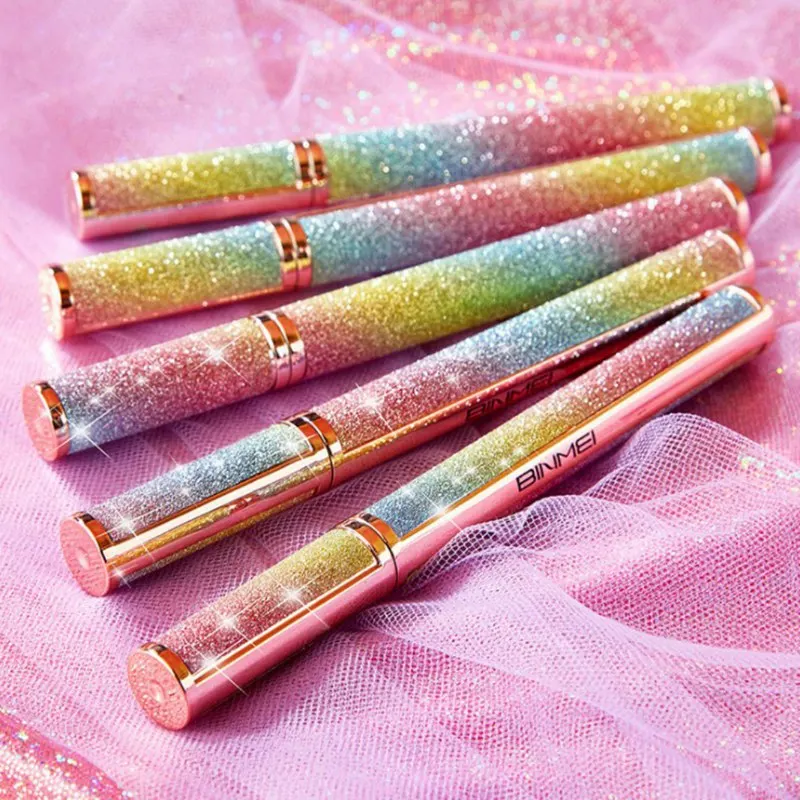 Подводка для глаз водостойкая влагостойкая не окрашивающая не обесцвечивающая стойкая женская черная жидкая подводка для глаз макияж SQ45