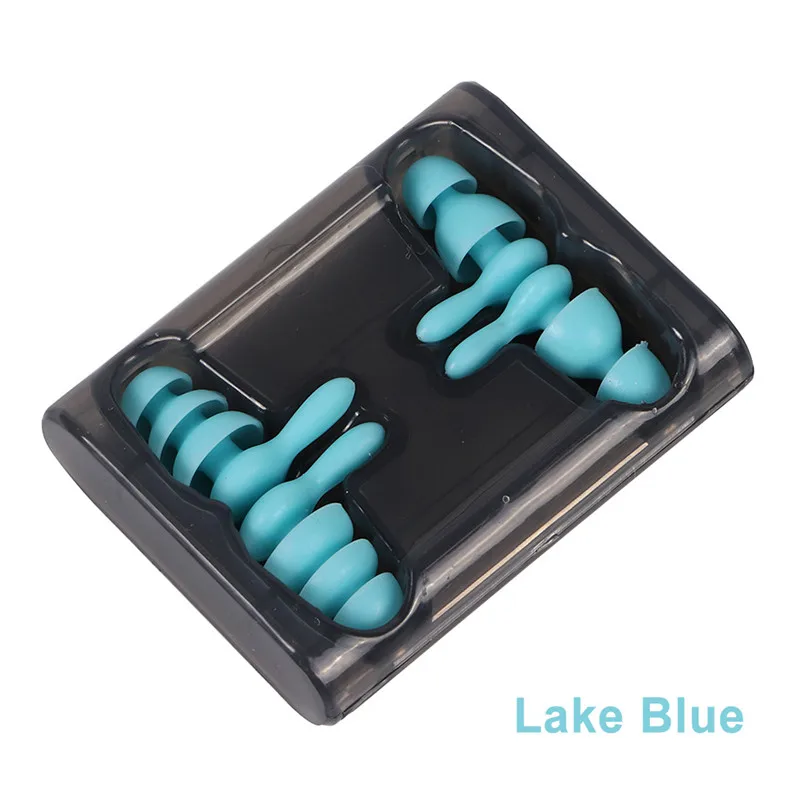Lake Blue 2 пары, анти-шум, мягкая пена, беруши, звукоизоляция, защита, беруши, для сна, путешествия, шумоподавление, защита для ушей, затычка для ушей - Цвет: Lake Blue