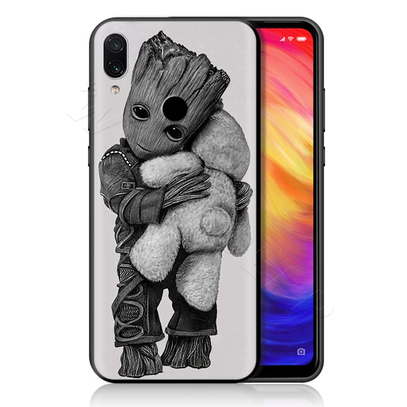 Хранители Groot чехол с принтом Marvel для спортивной камеры Xiao mi Red mi Note 8 mi, возраст 3, 6, 8, 9, A1 A2 A3 8A 6X9 T CC9 Lite SE Pro Max F1 10 - Цвет: 7