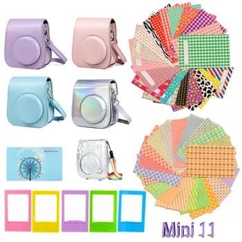 

6 in 1 Camera Accessories Bundle Set Kit for Fuji Instax Mini 11 Camera Bag Film Border Sticker Photo Album Decoration Frame