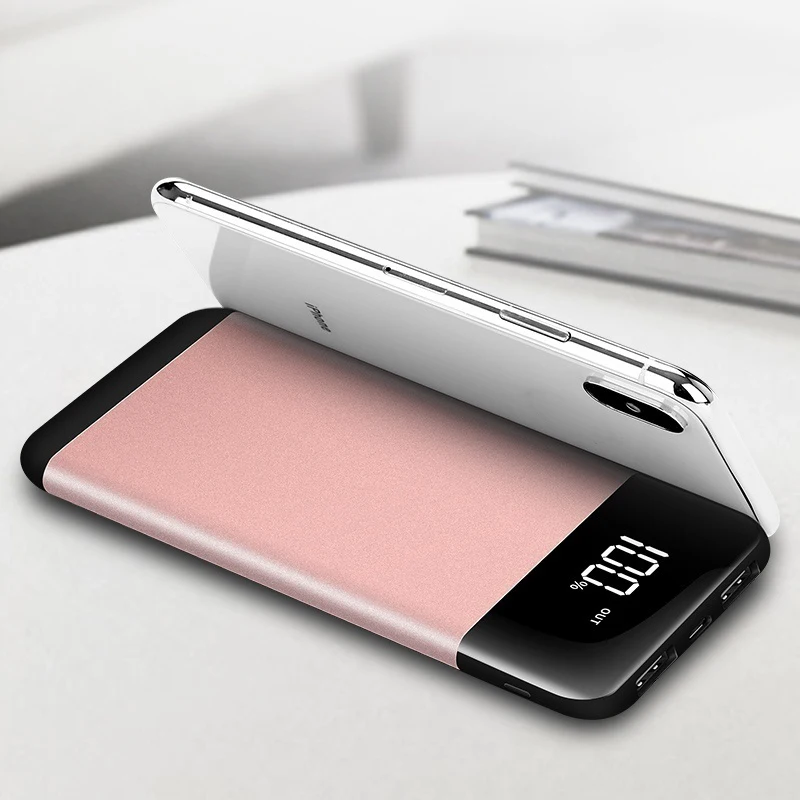 Real 10000mAh Powerbank Mobile Battery Portable Charger Poverbank External Battery Power Bank for Xiaomi Poverbank Pover Bank