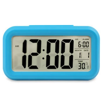 

Digital Alarm Clock Student Clock Large LCD Display Snooze Electronic Kids Clock Light Sensor Nightlight Office Table Clock