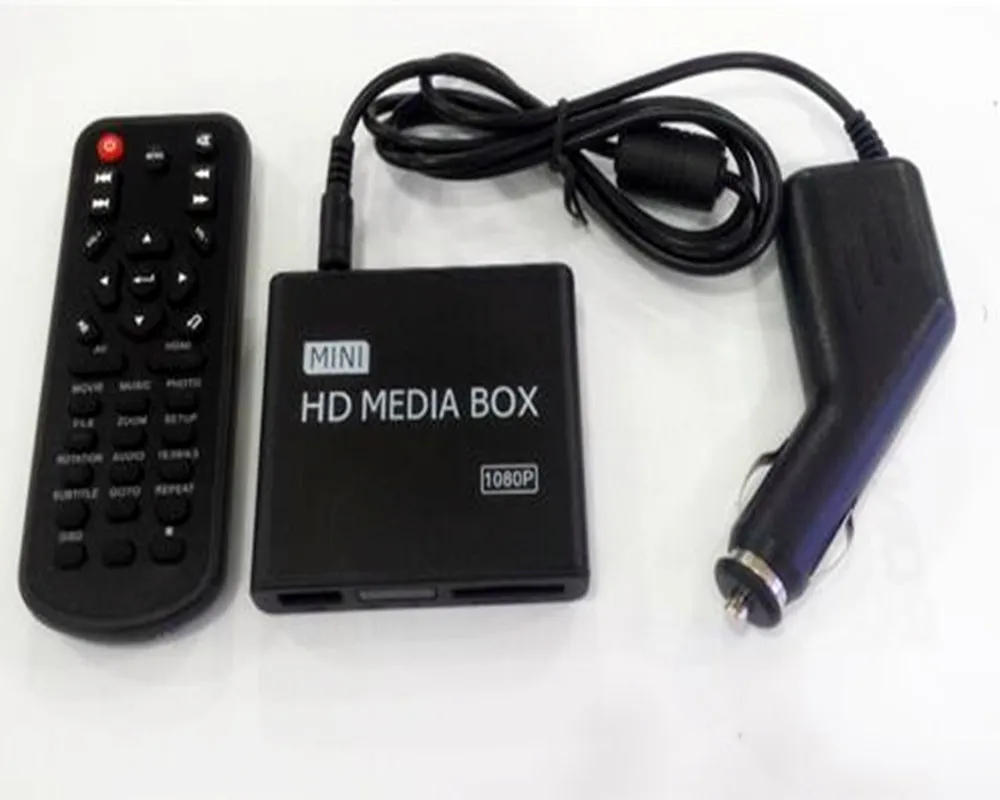 

REDAMIGO Car Full HD 1080P MINI Media Player for car Center HDD U Disk MultiMedia Player Media box with HDMI AV USB SD/MMC K7+C