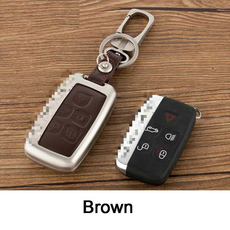 Кожаная сумка-Футляр для ключей из цинкового сплава для Land Rover RANGE ROVER SPORT Evoque freelander 2 DISCOVERY 4 Брелоки для ключей