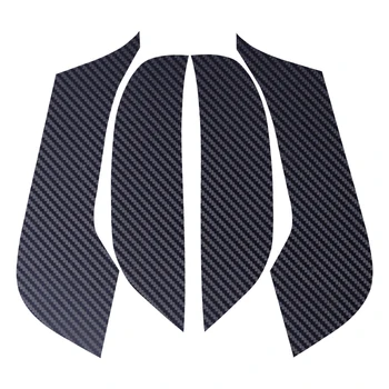 

beler 4pcs Carbon Fiber Style Door Side Anti-kick Pad Film Protective Sticker Car Styling Fit For Tesla Model 3 2018 2019