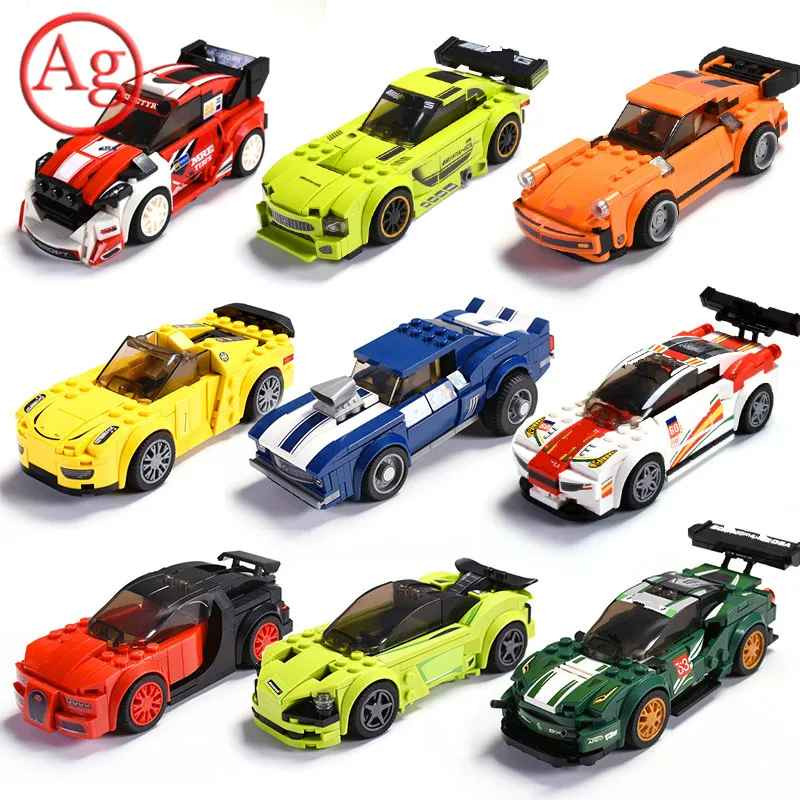 Lepinblocks DIY скоростные чемпионы гоночный автомобиль строительный блок AMG Racer Technic