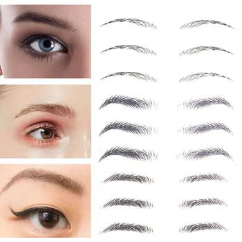 

Eyebrow Sticker Bionic Tattoo Semi-Permanent Eyebrow Patch Waterproof Long Lasting Eyebrow Sticker False Eyebrow Enhancers
