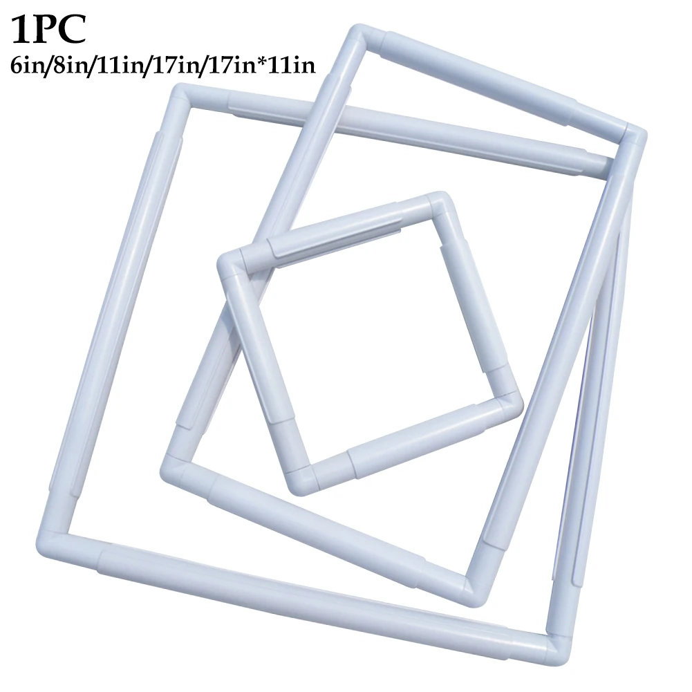 DIY Cross Stitch Home Tools Hoop Embroidery Frame Set Sewing Handhold Silk-painting Craft Quilting Needlepoint Square Shape PP
