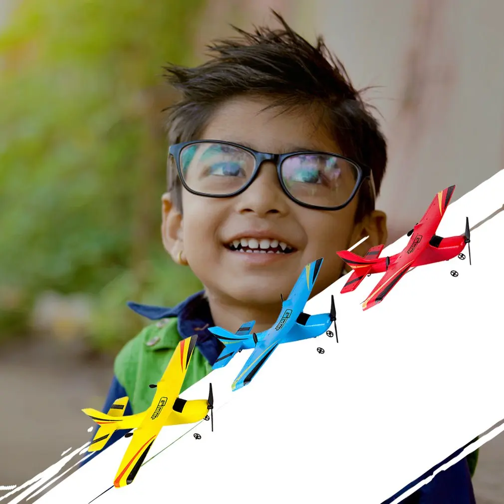 DIY Z50 EPP Foam 2.4G RC Aircraft Toys Outdoor Flying Throwing Glider Inertia Hand Launch Airplane Model Light Toys For Kid Gift