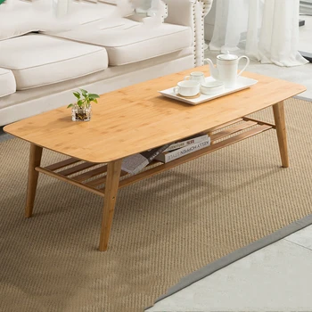 

leisure table small-sized solid wood short table tea table living room, Nanzhu Northern Europe tea table, simple and modern home