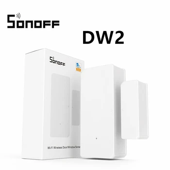 

SONOFF DW2 WiFi Wireless Door Window Sensor Detector App Notification Alerts Works with e-WeLink Alexa Smart Home Security