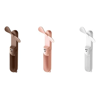 

Portable Handheld Mini Fan Lovely Small Bear Usb Foldable Multipurpose Outdoor Fan Rechargeable Desktop Fan For Home Pink