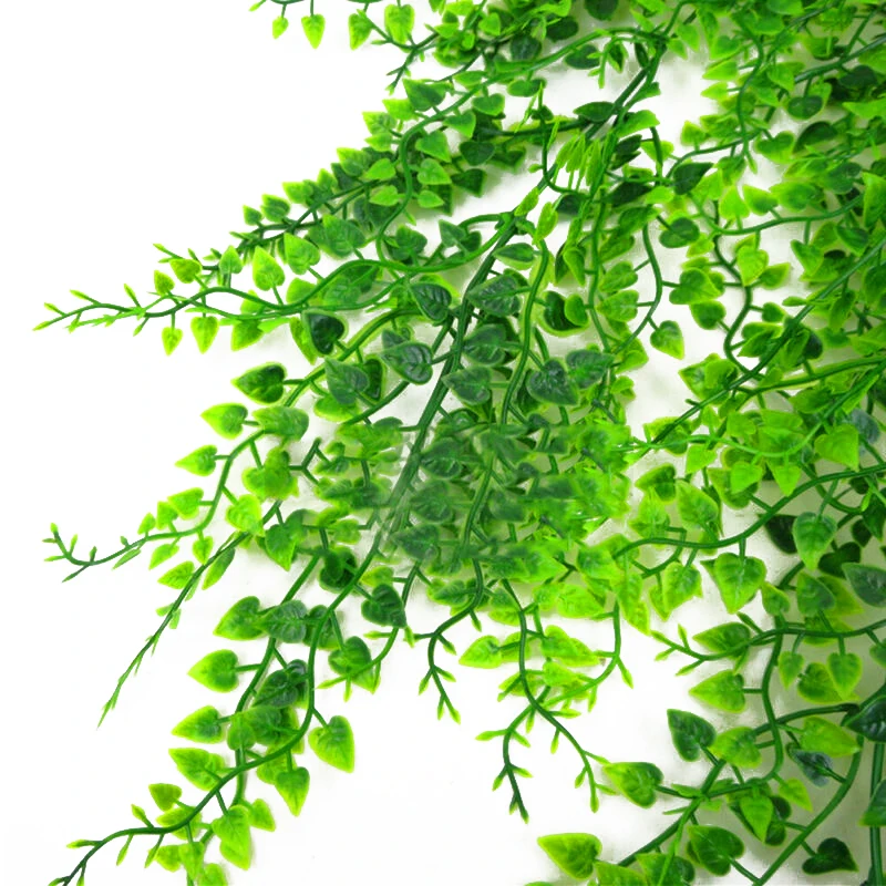 Plastic Artificial Fake Ivy Hanging Vine Green Plant Leaf Home Garden Wall Decor Environmentally friendly plastic materials