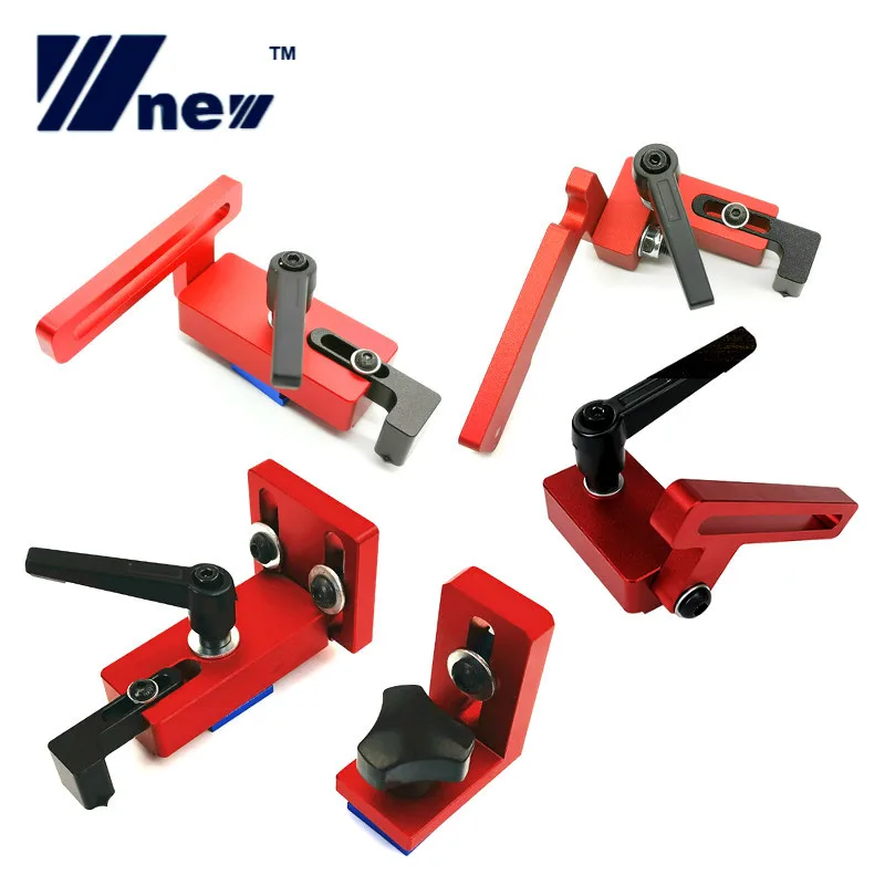 

Woodworking T Slot Stopper Miter Gauge Fence Connector Alloy Miter Track Stop Block Saw Table Sliding Brackets Chute Limiter