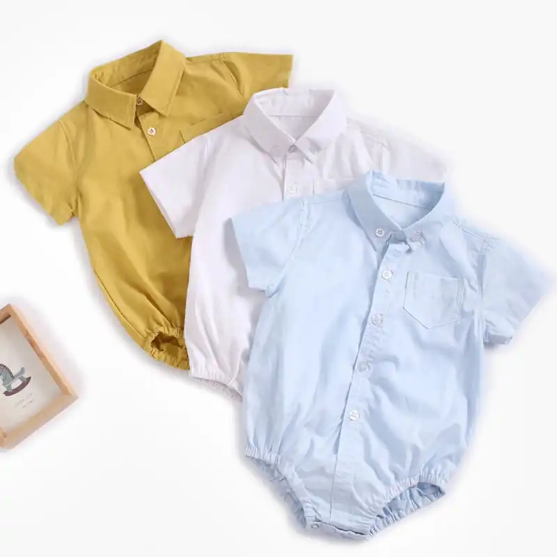 baby boy shirt romper