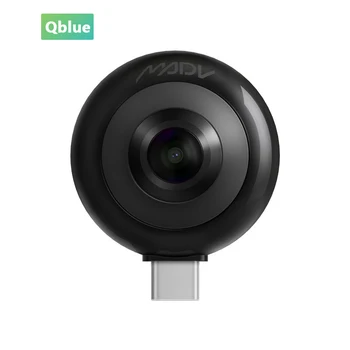 

MADV Mini Panorama Camera Double 13 Millions Lens 360Panoramic APP Live Broadcast 5.5K HD Photos Video With Silicone Case