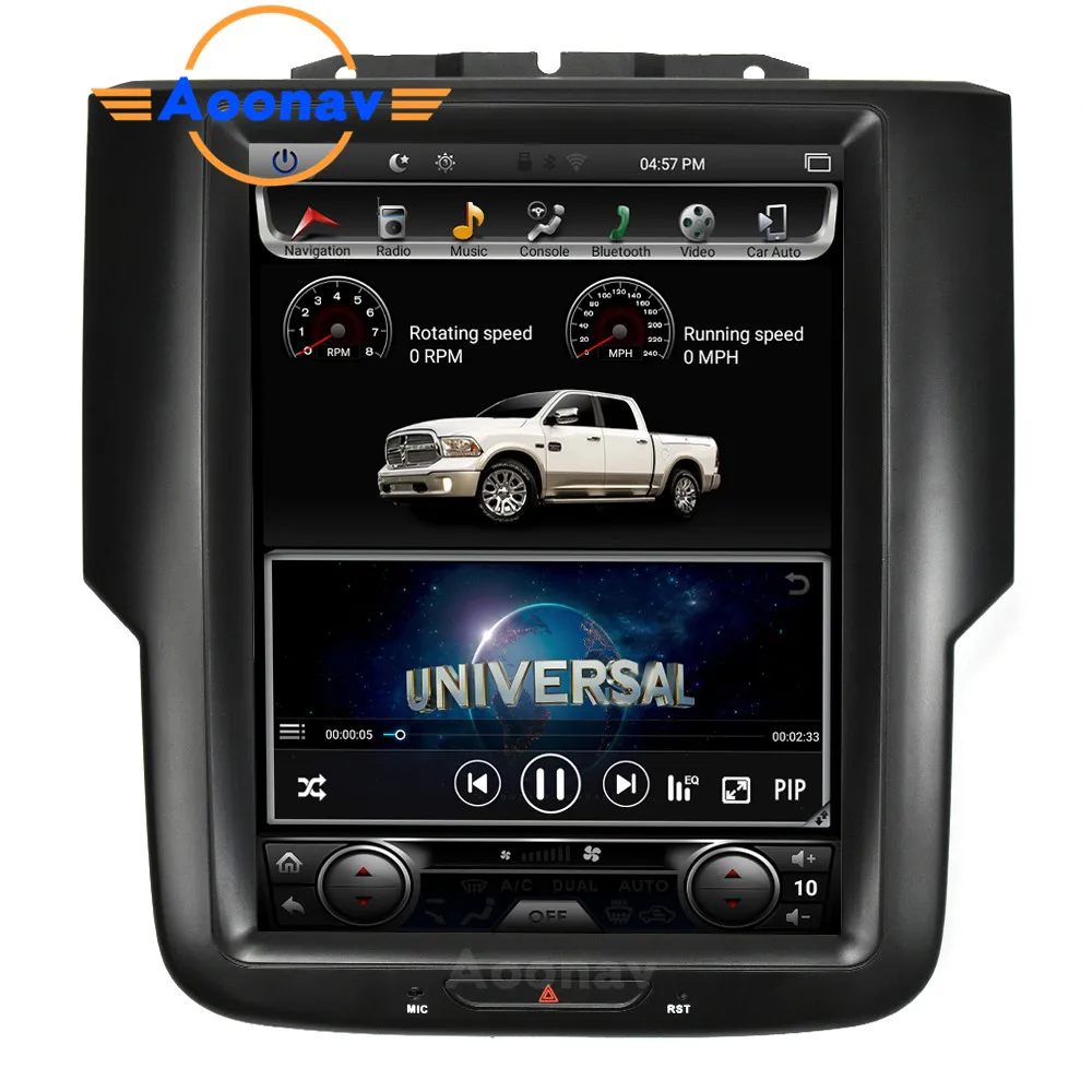 Car GPS navi video radio multimedia Player For-Dodge RAM 1500 2014-2018 vertical touch screen Support Steering Wheel Control | Автомобили