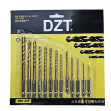 Шестиугольный хвостовик набор спиральных свёрл HSS13-Piece набор 1,5-6. 5 мм страз цветы бурильные долото Титан отчет одобрил бурение древесины A