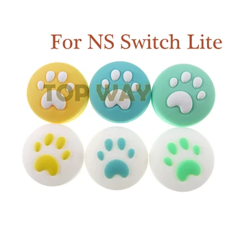 

10pcs Cute Cat Paw Claw Thumb Stick Grip Cap Joystick Cover For Nintend Switch Lite NS Joy-Con Controller Gamepad Thumbstick