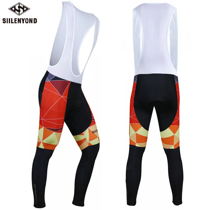 one piece bib pant Siilenyond велошорты с 3D гелевой подкладкой Coolmax противоударные велосипедные брюки для горного велосипеда лайкра гоночные велосипедные колготки - Цвет: one piece bib pant