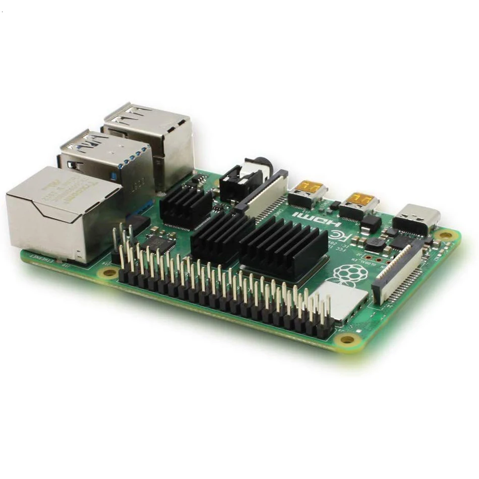 Raspberry Pi 4 вентилятор, Raspberry Pi 4 Размер радиатора комплект охлаждения с 8810 Теплопроводящая клейкая лента для Pi 4 Модель B/Pi 4B