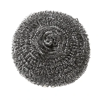 

6 Pcs Stainless Steel Sponges, Scrubbing Scouring Pad, Steel Wool Scrubber For Kitchens, Bathroom And More