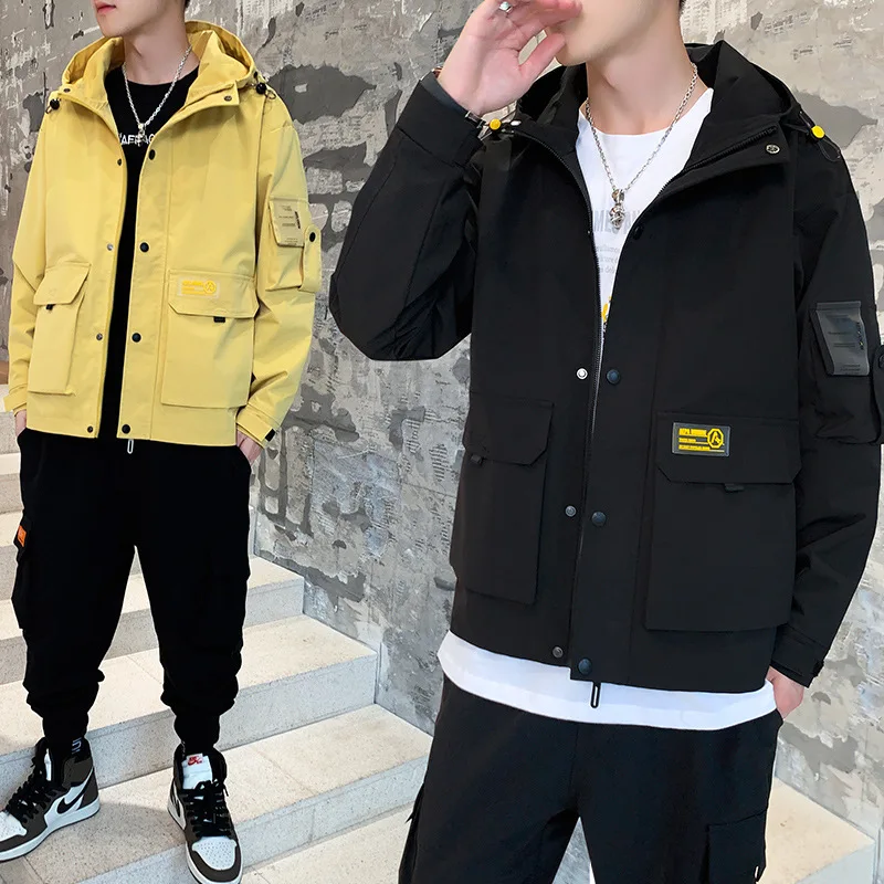 

MEN'S Coat Spring And Autumn Korean-style Trend Students Casual Baseball Tops Autumn Versatile Workwear Loose-Fit Jacket Autumn