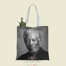 Morgan Freeman сумка на заказ холщовые сумки-шопперы для женщин для учителя Сумки на день рождения Подарочная сумка персонализированные подарки