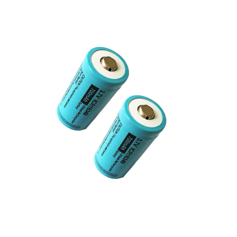 10pcs 700mah 3.7v Li-ion Rechargeable Battery 16340 Lithium Batteries Top For Battery Pack Pen - Rechargeable Batteries - AliExpress