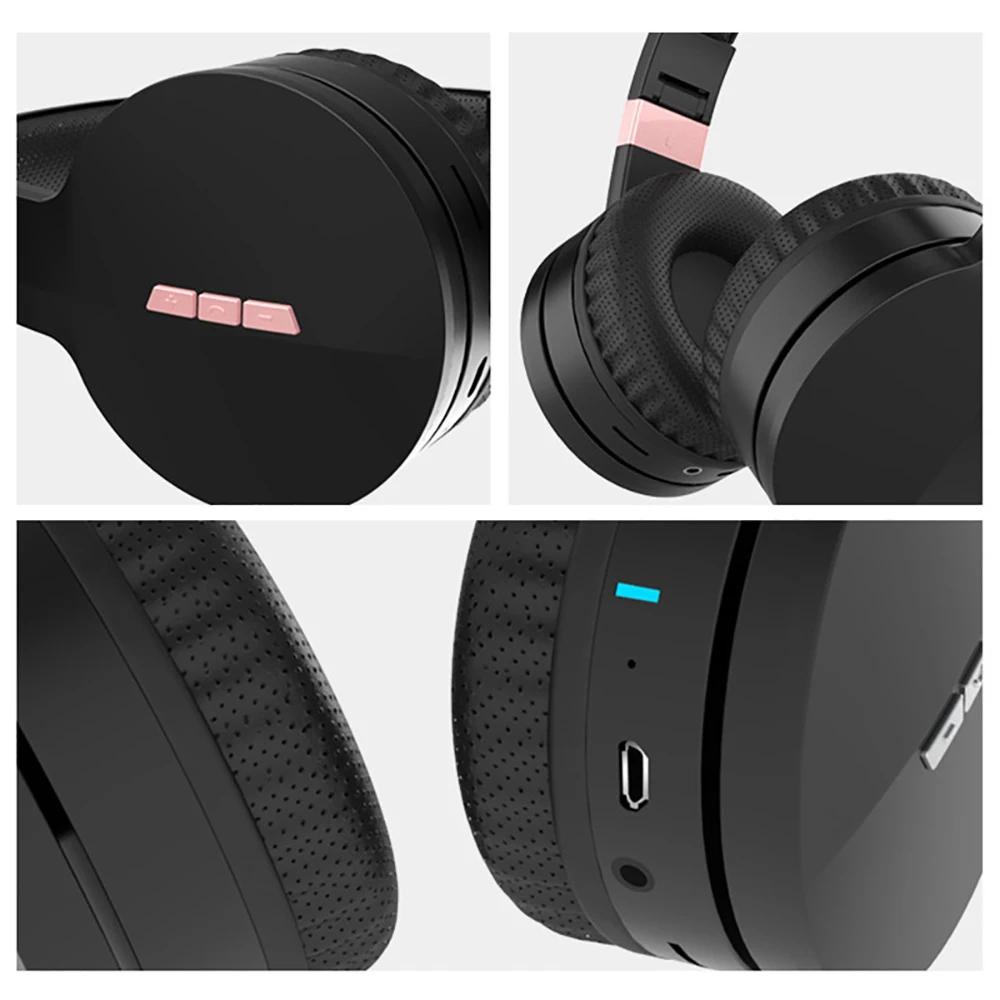 VTIN XT992 Bluetooth 5.0 Headphone TF Card Wireless Headdphones Wired Wireless Headset With Noise Canceling Mic 45H Playtime (9)
