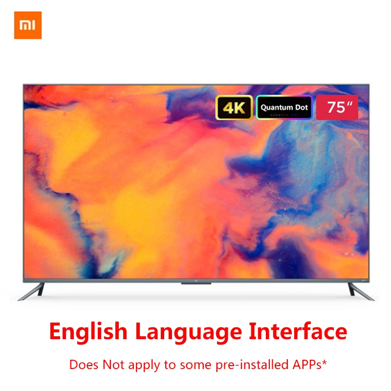 Оригинальный Xiaomi Tv 5Pro 75 дюймовый безрамочный полноэкранный настоящий 4K HDR ТВ