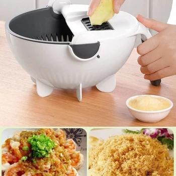 

Rotating Vegetable Cutter Set Multi-function Cutter Vegetable Cutting Machine Kitchen Accessories BV789