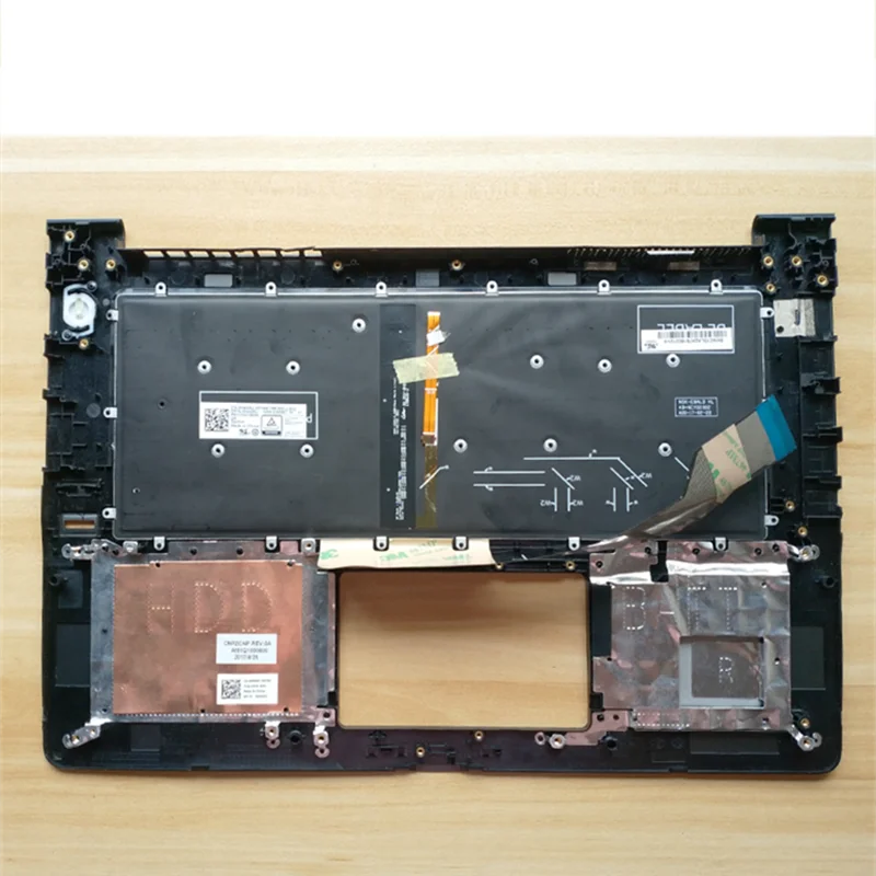Чехол для ноутбука, Упор для рук, верхний чехол для Dell Vostro 14 5468 V5468 Подставка для рук, клавиатура с ободком 0PTGCR 0J8YTG