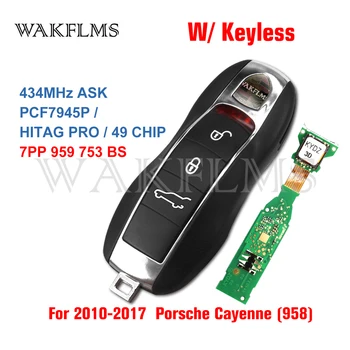 

Full Smart Keyless 434MHz Smart Car Key Fob for Porsche Panamera Macan Cayman 911 918 Spyder Cayenne Optional with Keyless-Go