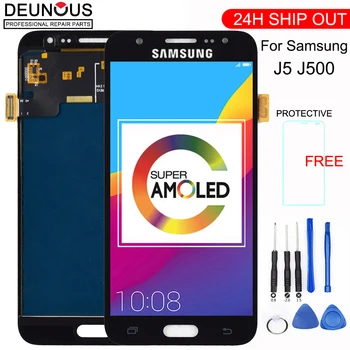 

New 5'' AMOLED LCD for SAMSUNG Galaxy J5 2015 J500 LCD Display J500H J500FN J500F J500M SM-J500F Touch Screen Digitizer