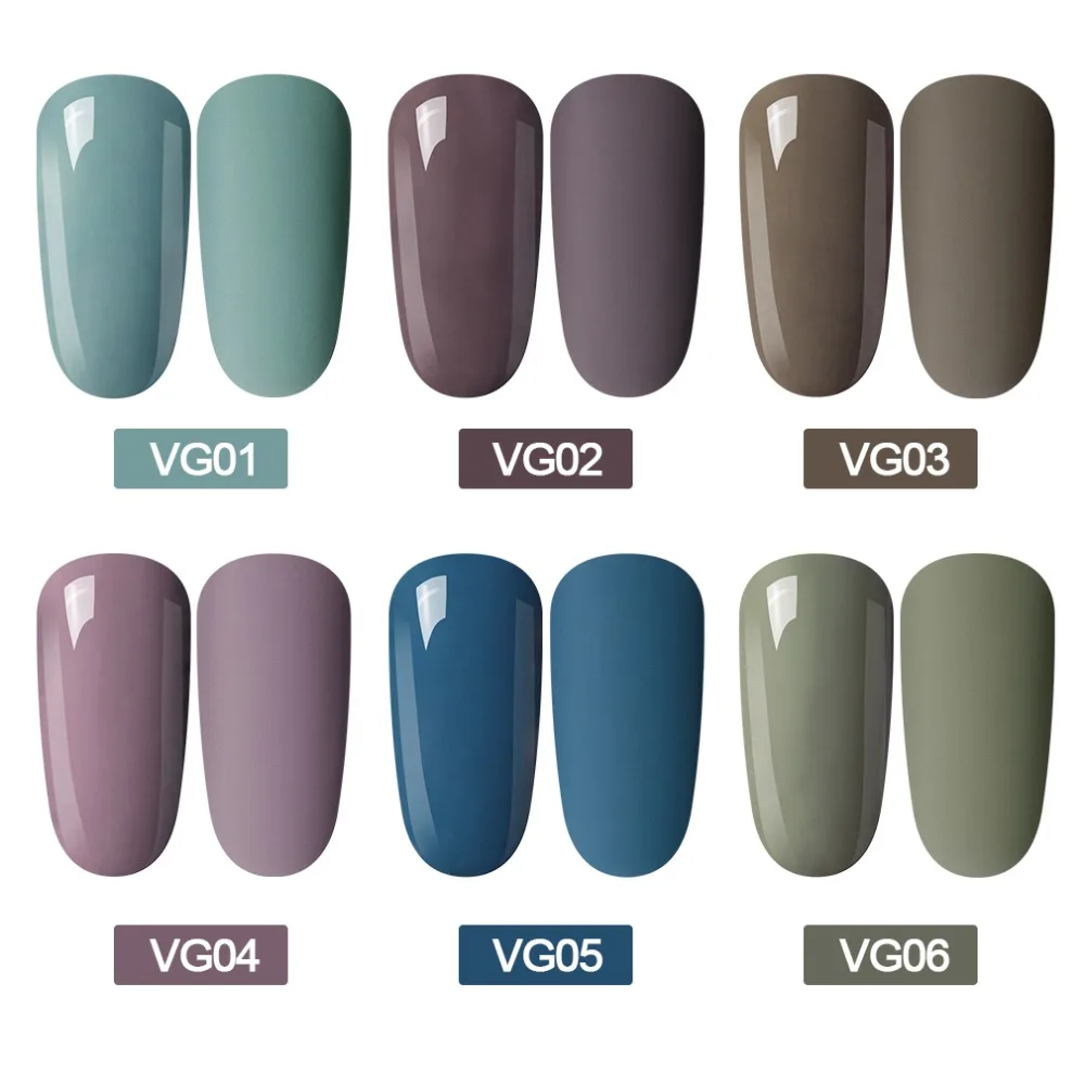 Lagunamoon 8ml Camel Brick Red Color Gel Nail Polish Matt Top Needed Semi Permanent UV LED Enamel Lacquer Hybrid Varnish GelLak