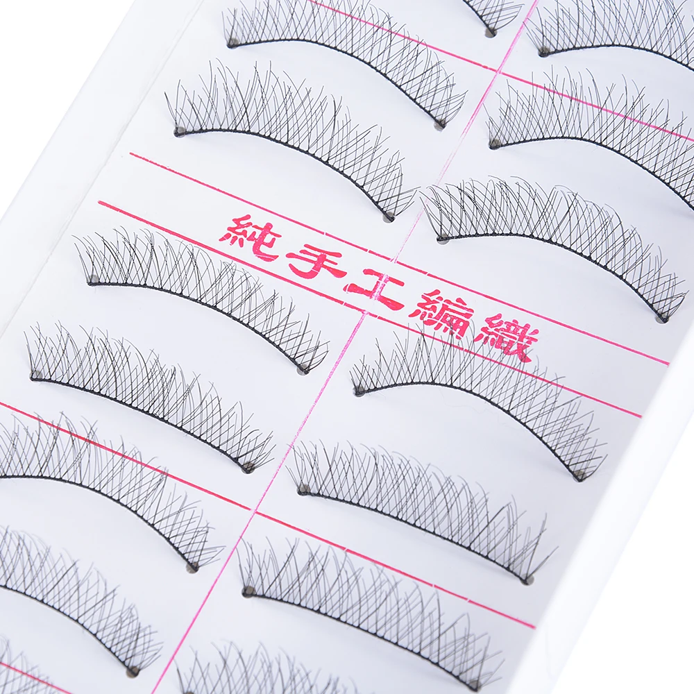 10 пар 3D Поддельные ресницы Flase ресницы ручной работы многоразовые норковые волосы толстые ресницы для естественного вида женские инструменты для макияжа