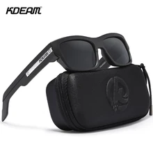 KDEAM поляризационные солнцезащитные очки с защитой от ультрафиолетовых лучей для спорта, рыбалки, вождения, для мужчин, крепкие петли, CE