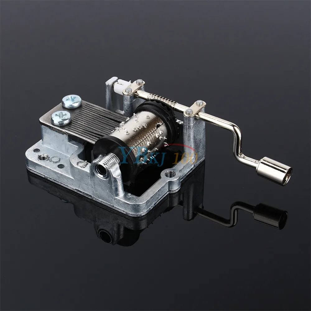 1pcs Mini Hand Crank Music Movement Music Box DIY Movement Play Set Mechanical Box 6 Melody Hand Crank