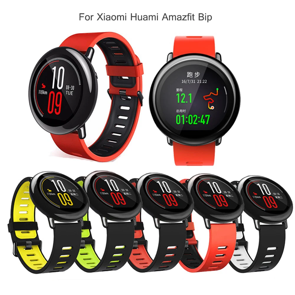 

New Smart Watch Band For Huami Xiaomi Amazfit BIP 22mm Sport Silicone Smartwatch Band Replacement PACE Lite Youth Wrist Strap