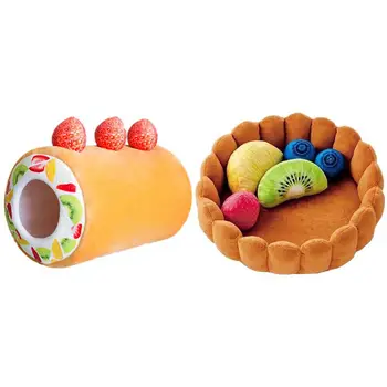 

Winter Cat Dog Bed Mat Pet Cushion Pet Plush Cat Dog Mat Kennel Cat Litter Winter Warm Innovative Pet Bed Fruit Egg Tart Nest