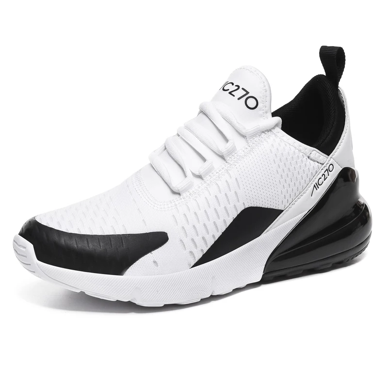 Новые простые всесезонные спортивная обувь для мужчин и женщин, уличная дышащая спортивная обувь, легкие кроссовки унисекс для фитнеса - Цвет: G38 white black