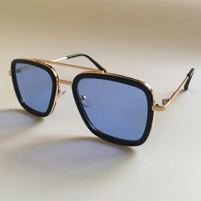 Lentes Tony Stark солнцезащитные очки детские металлические квадратные винтажные Железный человек для девочек и мальчиков 6-14 лет детские солнцезащитные очки gafas