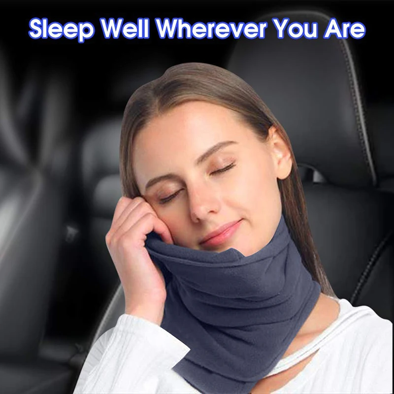 Научно подтвержденная супер мягкая подушка для шеи, подушка для путешествий, не надувной самолет, подушка для шеи, удобная для путешествий, для сна
