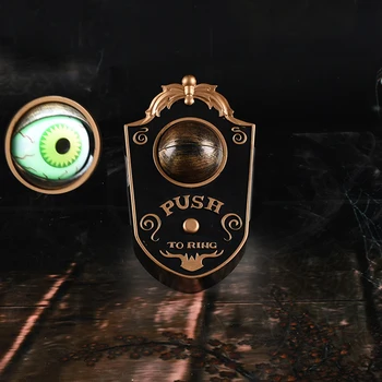 

Creative Animated Doorbell Creepy Durable And Long Lasting Use Light-Up Talking Eyeball For Halloween DIY Party Prop Decoration