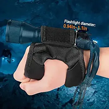 

Flashlight Holder Flashlight Glove Hands-Free Flashlight Holder Universal Adjustable Wrist Strap Diving Lighting Accessories