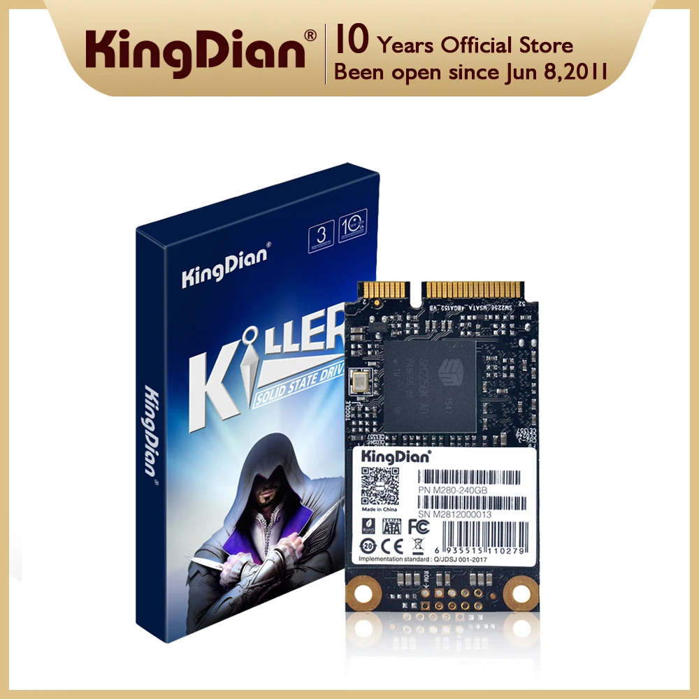 Внутренний твердотельный накопитель KingDian SSD-накопитель mSATA емкостью 120 ГБ 240 480 ТБ