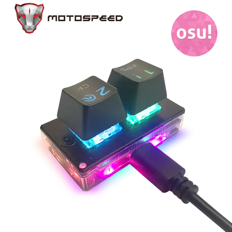 Motospeed K2 Mechanical Keyboard Professional OSU Gaming Keyboards Hot Swap Portable Mini Keypad RGB Backlight Detachable Keycap |